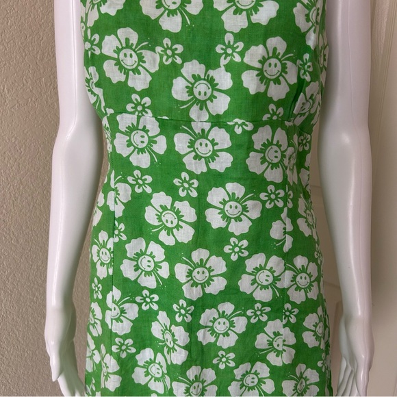Holiday the Label Maldives Linen Happy Hawaii Lime Mini dress Small - Picture 3 of 10